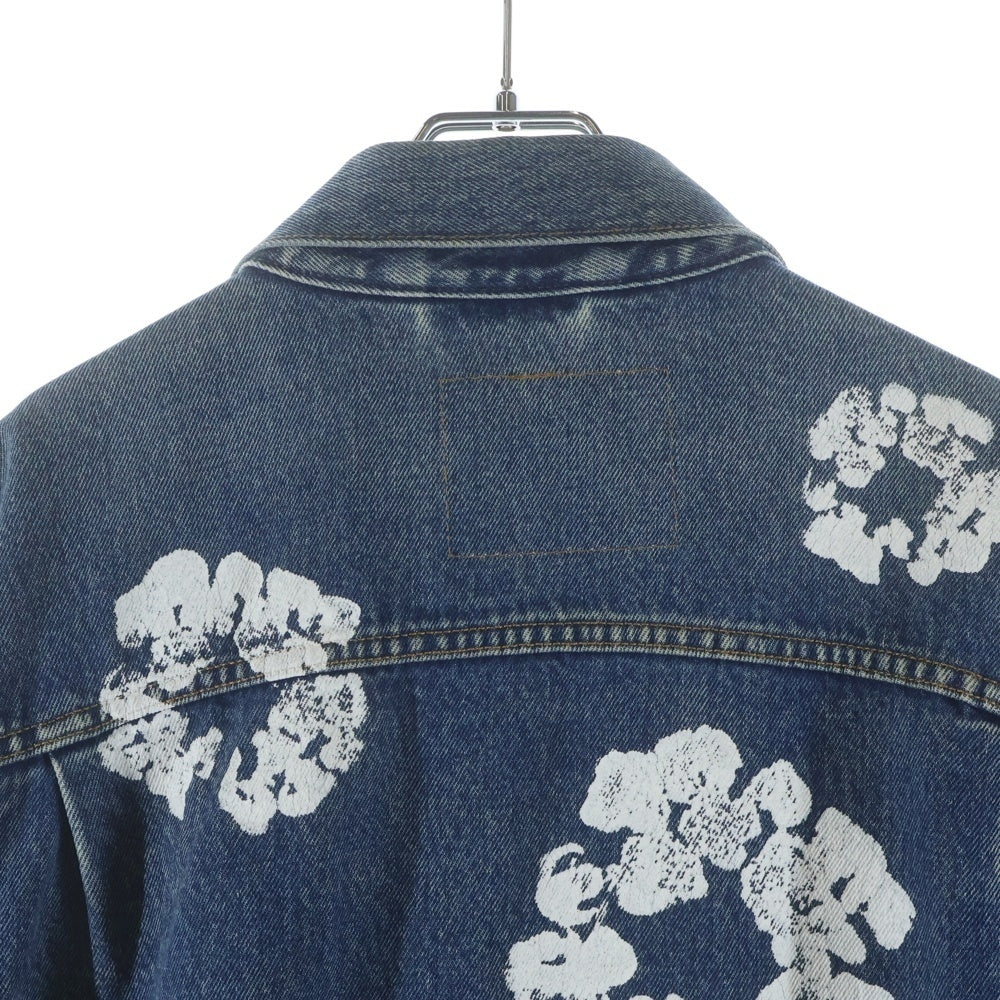 DENIM TEARS(デニムティアーズ) ×Levi's TYPE-2 ALL OVER WREATH DENIM JACKET リーバイス 花柄デニムジャケット Gジャン インディゴ PC9-A2318-0004