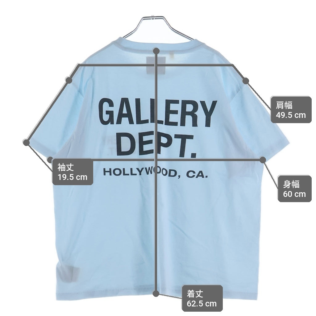 GALLERY DEPT.(ギャラリーデプト) Souvenir T-Shirt ロゴプリント 半袖Tシャツ ブルー