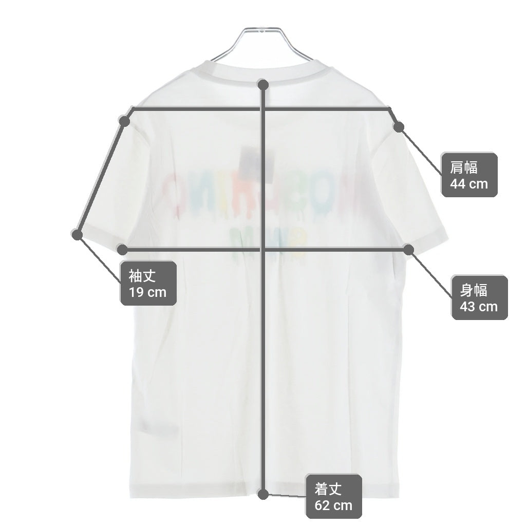 MOSCHINO(モスキーノ) T-Shirt フロントロゴ 半袖Tシャツ ホワイト A1909