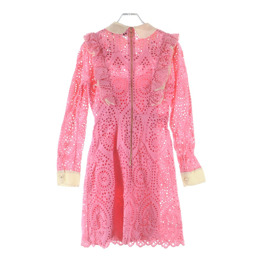 GUCCI(グッチ) Silk One Peace パールボダン シルク レースワンピース ピンク レディース 454007 ZIZ97
