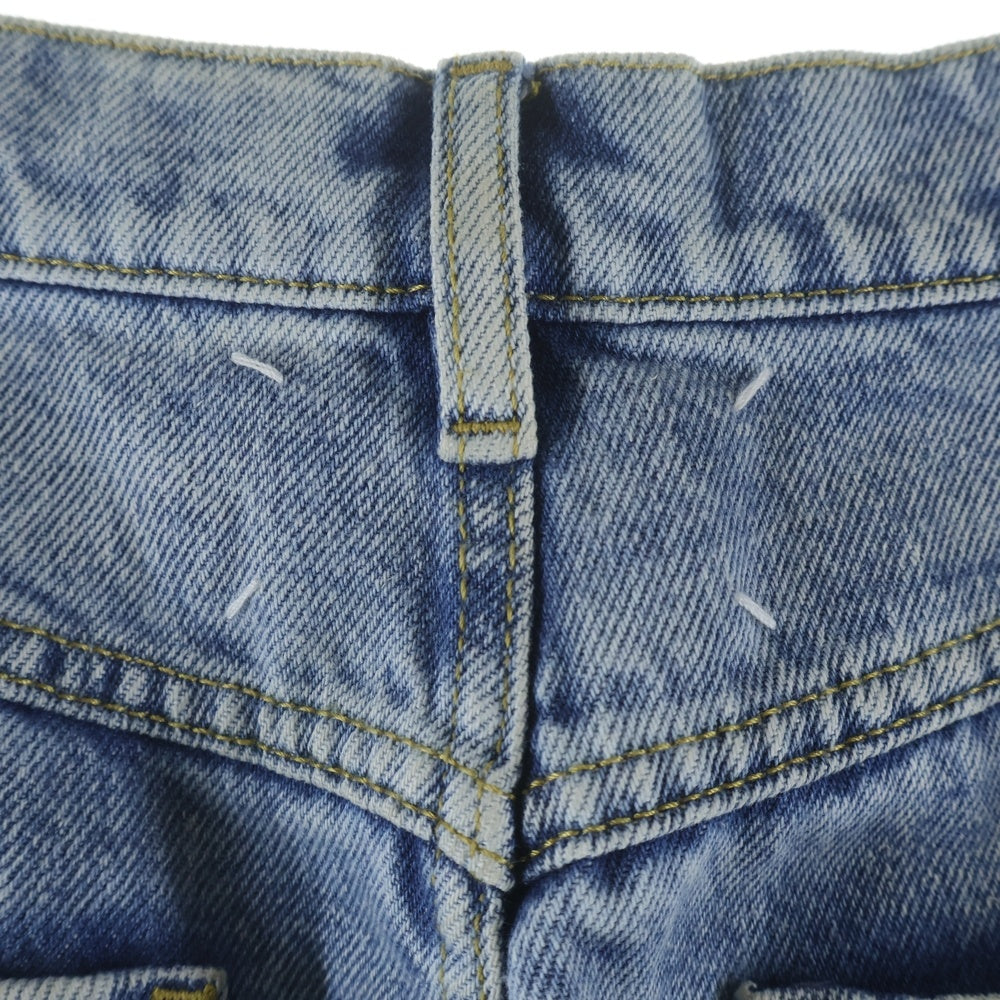 Maison Margiela(メゾンマルジェラ) 23SS PANTS 5 POCKETS スラッシュディティール ダメージ加工デニムパンツ インディゴ S51LA0051 S30513