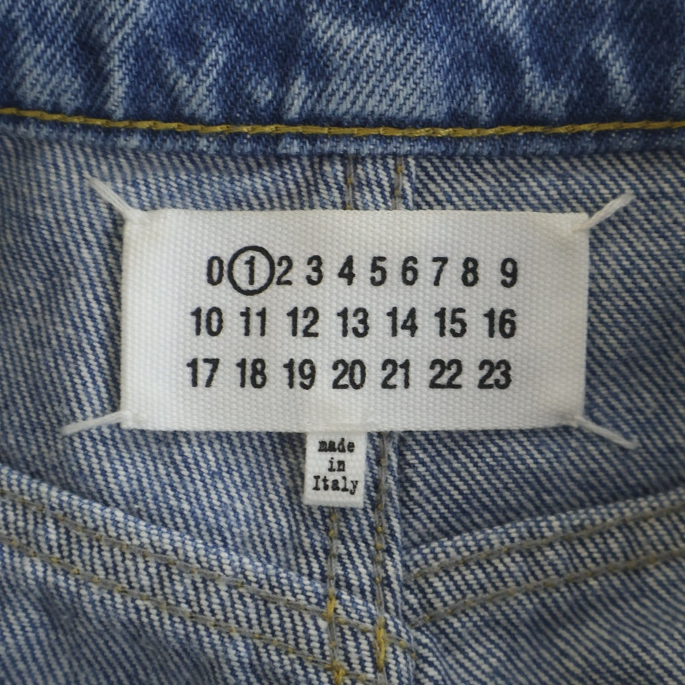 Maison Margiela(メゾンマルジェラ) 23SS PANTS 5 POCKETS スラッシュディティール ダメージ加工デニムパンツ インディゴ S51LA0051 S30513