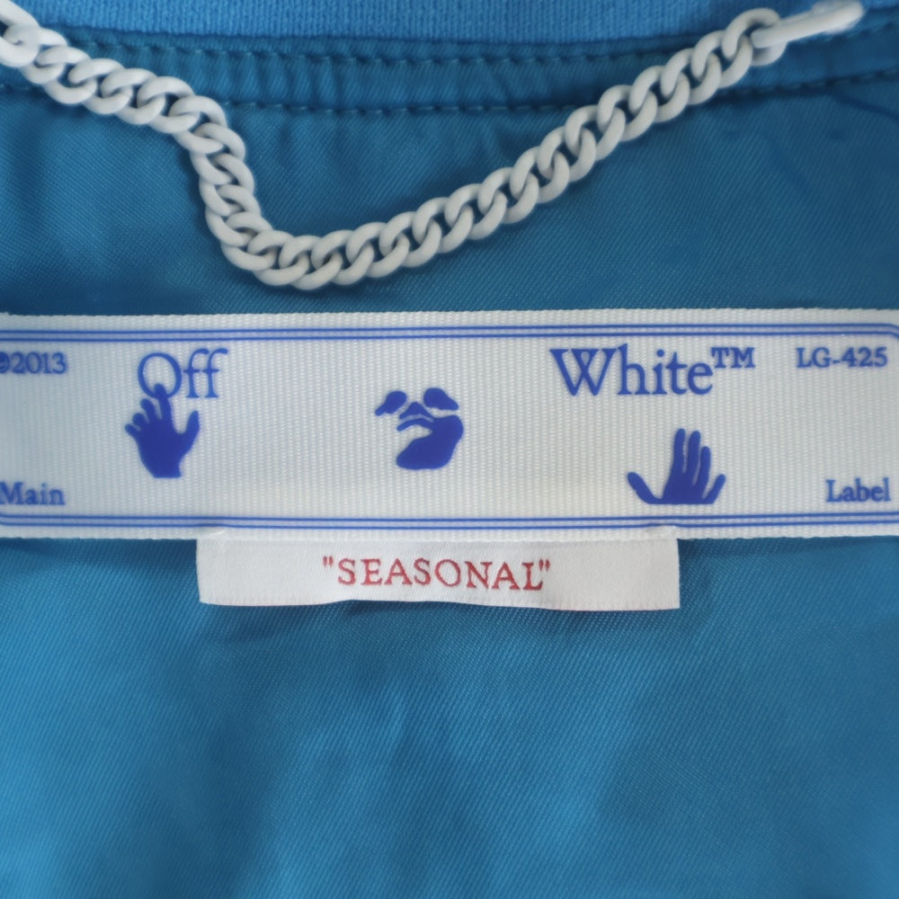 OFF-WHITE(オフホワイト) 23SS Diag Bomber Jacket ボンバージャケット ブルー OWEH017S23FAB001
