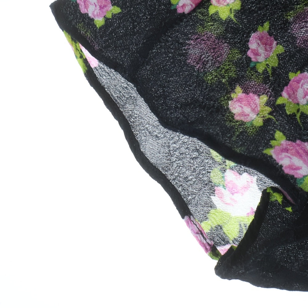 GUCCI(グッチ) Climbing Froral Blouse 花柄 半袖ブラウス ブラック レディース 485449 ZJQ29