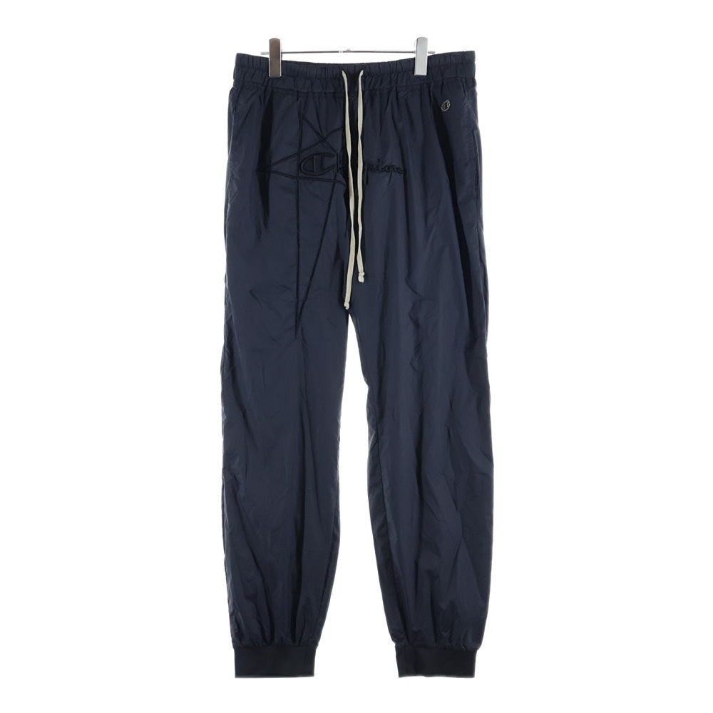 Rick Owens(リックオウエンス) 21SS ×Champion Nylon Pants チャンピオン ナイロンパンツ ブラック CM21S0016-216769