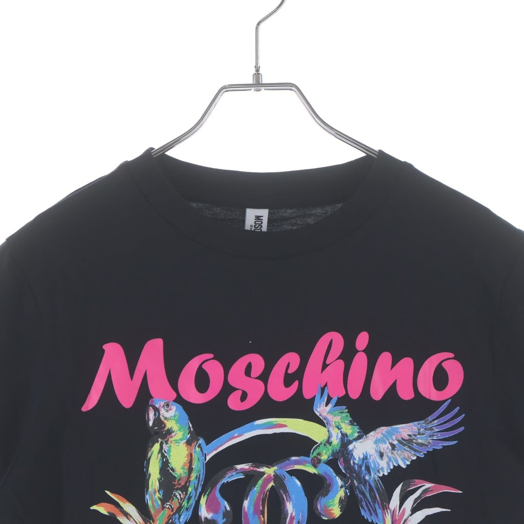 MOSCHINO(モスキーノ) T-Shirt アニマルプリント 半袖Tシャツ ブラック レディース A1903