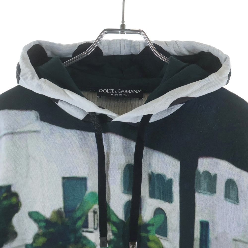DOLCE & GABBANA(ドルチェアンドガッバーナ) Hoodie グラフィックプリント 総柄プルオーバースウェットパーカー フーディー マルチ G9EL0T G7CVY
