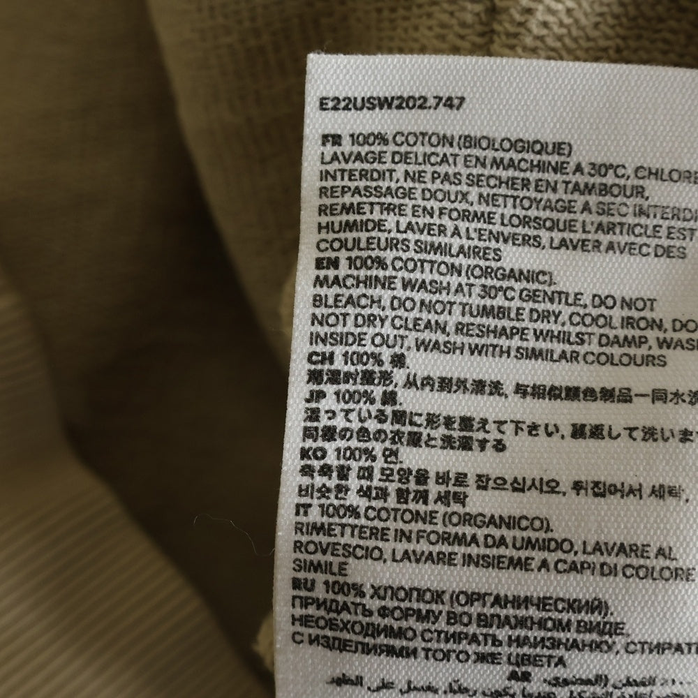 AMI Alexandre Mattiussi(アミアレクサンドルマテュッシ) Hoodie ハートロゴ刺繍 プルオーバースウェットパーカー フーディー ベージュ E22USW202.747