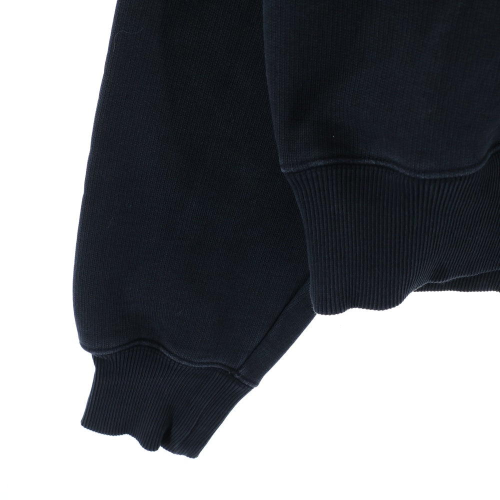 AMI Alexandre Mattiussi(アミアレクサンドルマテュッシ) Swaetshirt ロゴプリント クルーネックスウェットトレーナー ブラック USW010.747