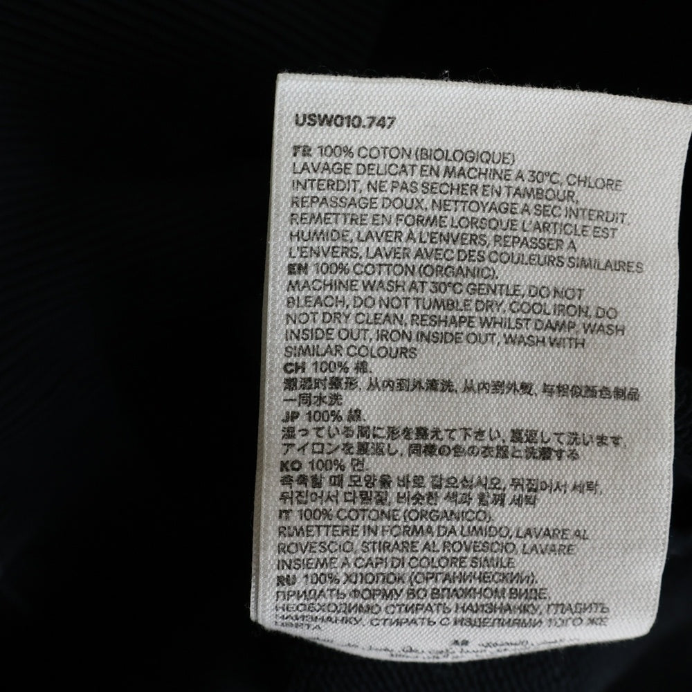 AMI Alexandre Mattiussi(アミアレクサンドルマテュッシ) Swaetshirt ロゴプリント クルーネックスウェットトレーナー ブラック USW010.747