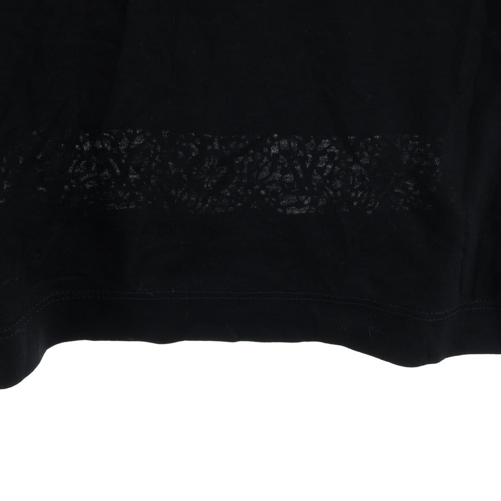 LOUIS VUITTON(ルイヴィトン) 13AW Lace Pattern T-Shirt レース LVロゴ 半袖Tシャツ ブラック レディース RW132W F4TS13VA7
