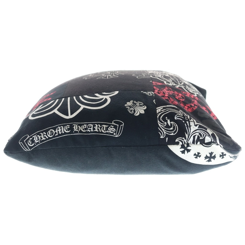 CHROME HEARTS(クロムハーツ) フローラルクロス マルチプリント 総柄 クッション ブラック