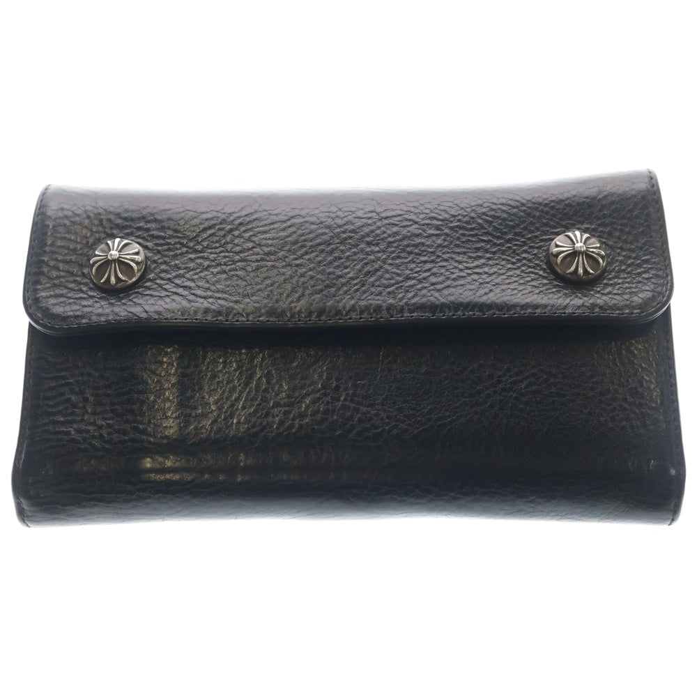 CHROME HEARTS(クロムハーツ) WAVE ウェーブ レザーウォレット 財布 ブラック