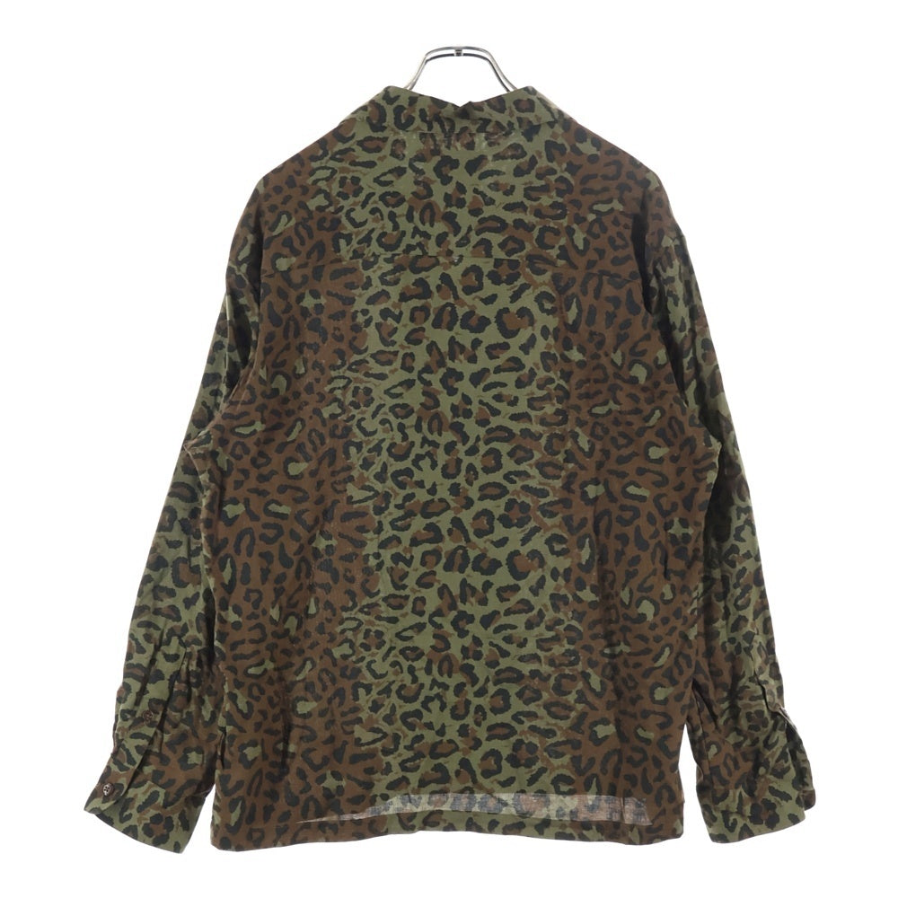 NEIGHBORHOOD(ネイバーフッド) 20SS ALOHA.LEOPARD/RL-SHIRT.LS レオパード 長袖シャツ カーキ 201TSNH-SHM05