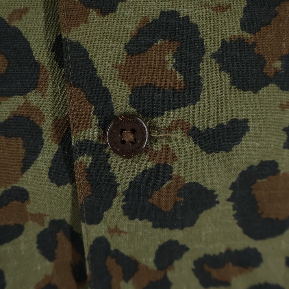 NEIGHBORHOOD(ネイバーフッド) 20SS ALOHA.LEOPARD/RL-SHIRT.LS レオパード 長袖シャツ カーキ 201TSNH-SHM05