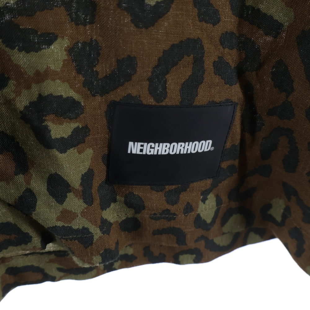 NEIGHBORHOOD(ネイバーフッド) 20SS ALOHA.LEOPARD/RL-SHIRT.LS レオパード 長袖シャツ カーキ 201TSNH-SHM05