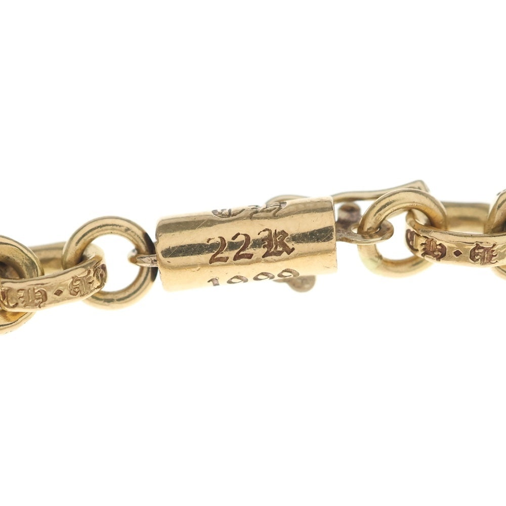 CHROME HEARTS(クロムハーツ) 22K PAPER CHAIN ペーパーチェーン ブレスレット ゴールド BCA025