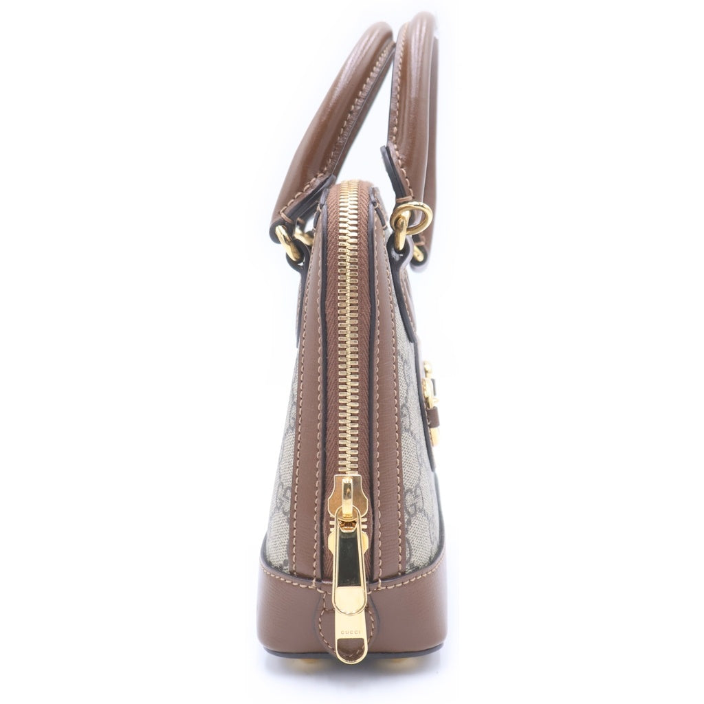 グッチ ホースビット 1955 GGスプリーム ハンドバッグ 2way 4675 GUCCI - グッチ ホースビット 1955 GGスプリーム ハンドバッグ 2way