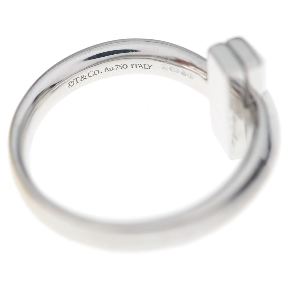 TIFFANY & Co.(ティファニー) K18WG Tワン ワイドリング ホワイトゴールド