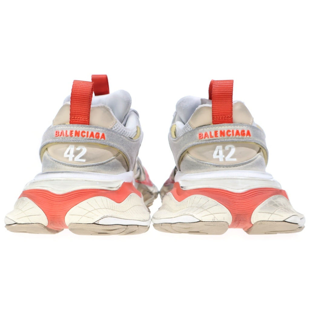 BALENCIAGA(バレンシアガ) Cargo Sneaker カーゴ ダメージ加工 ローカットスニーカー ホワイト/レッド 785754