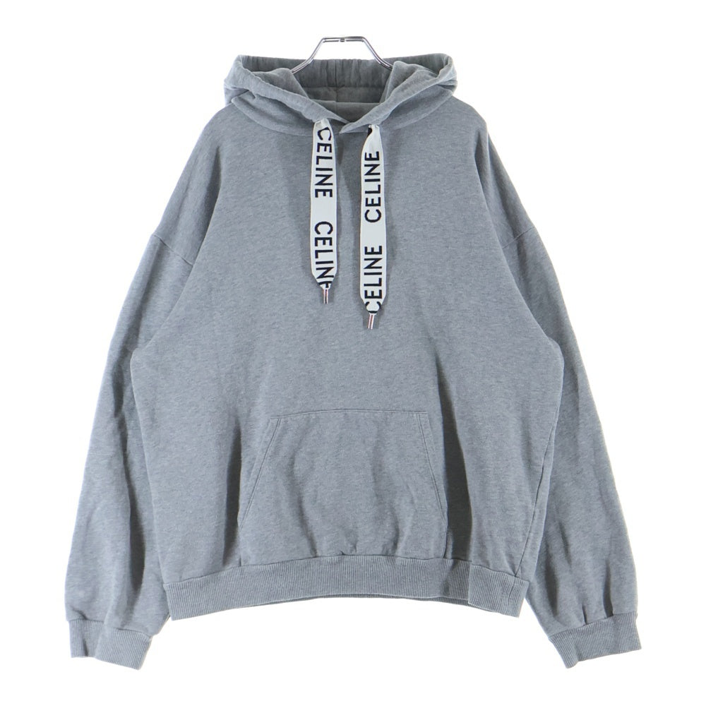 CELINE(セリーヌ) Hoodie ドローコード プルオーバースウェットパーカー フーディー グレー 2Y468052H