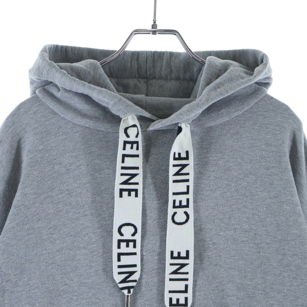 CELINE(セリーヌ) Hoodie ドローコード プルオーバースウェットパーカー フーディー グレー 2Y468052H