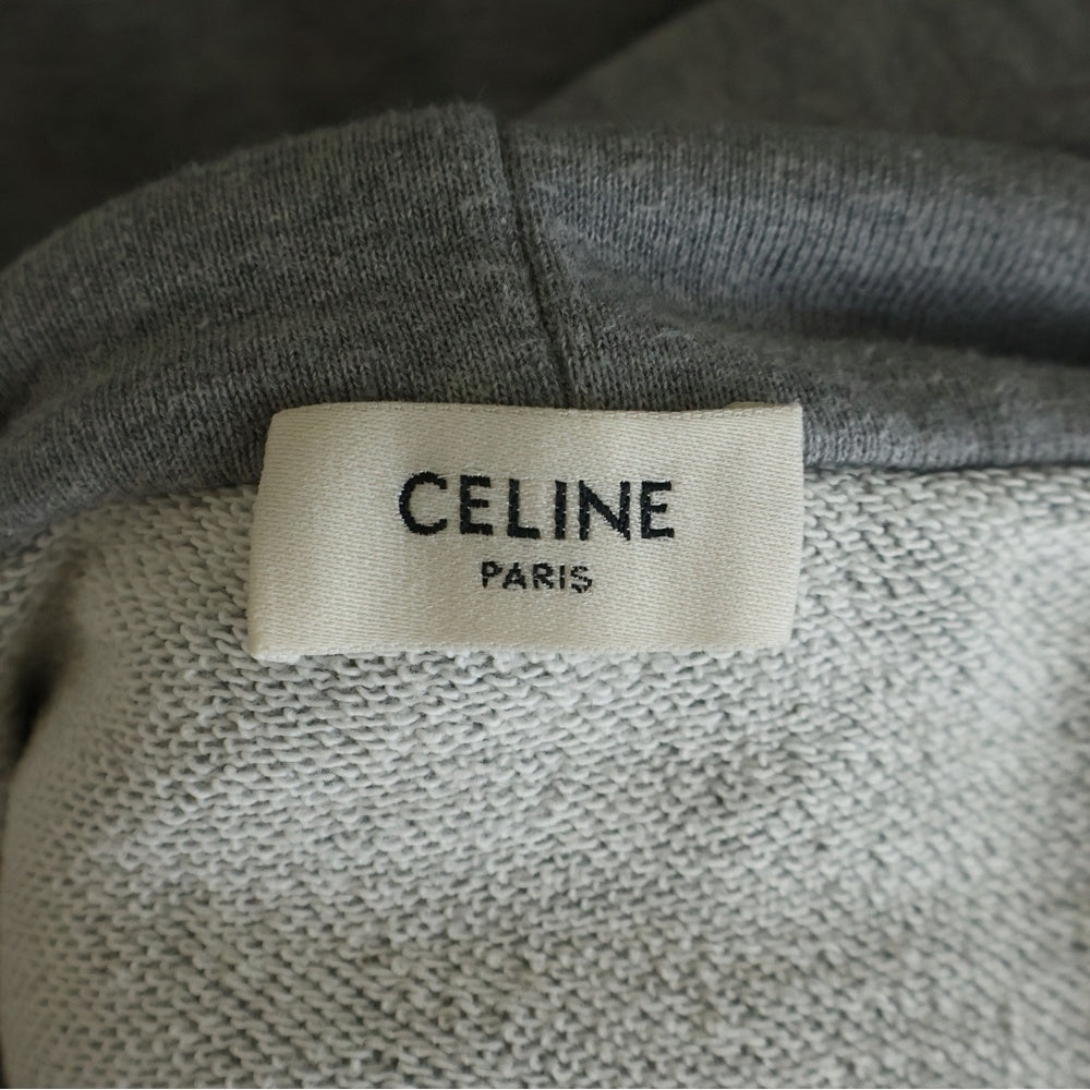 CELINE(セリーヌ) Hoodie ドローコード プルオーバースウェットパーカー フーディー グレー 2Y468052H