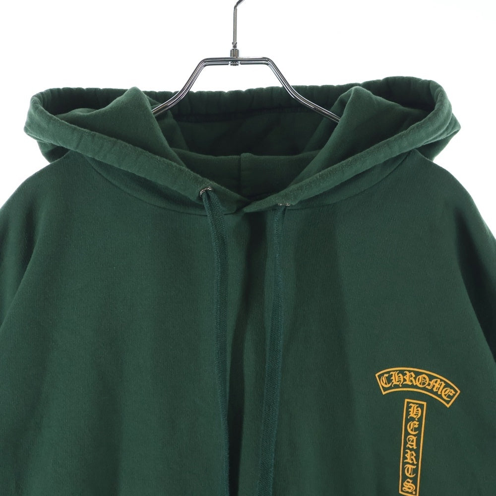 CHROME HEARTS(クロムハーツ) SWTSHRT PLVR LTD ONLINE オンライン限定 Tバープリント プルオーバースウェットパーカー フーディー グリーン
