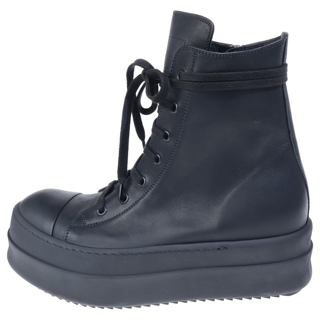 Rick Owens(リックオウエンス) MEGA BUMPER メガバンパー レザーハイカットスニーカー ブラック RP01E7859-LCO