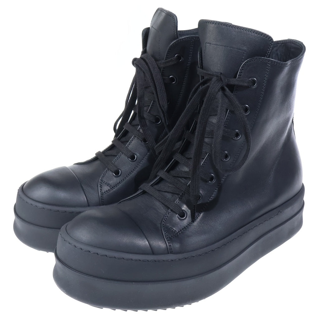 Rick Owens(リックオウエンス) MEGA BUMPER メガバンパー レザーハイカットスニーカー ブラック RP01E7859-LCO