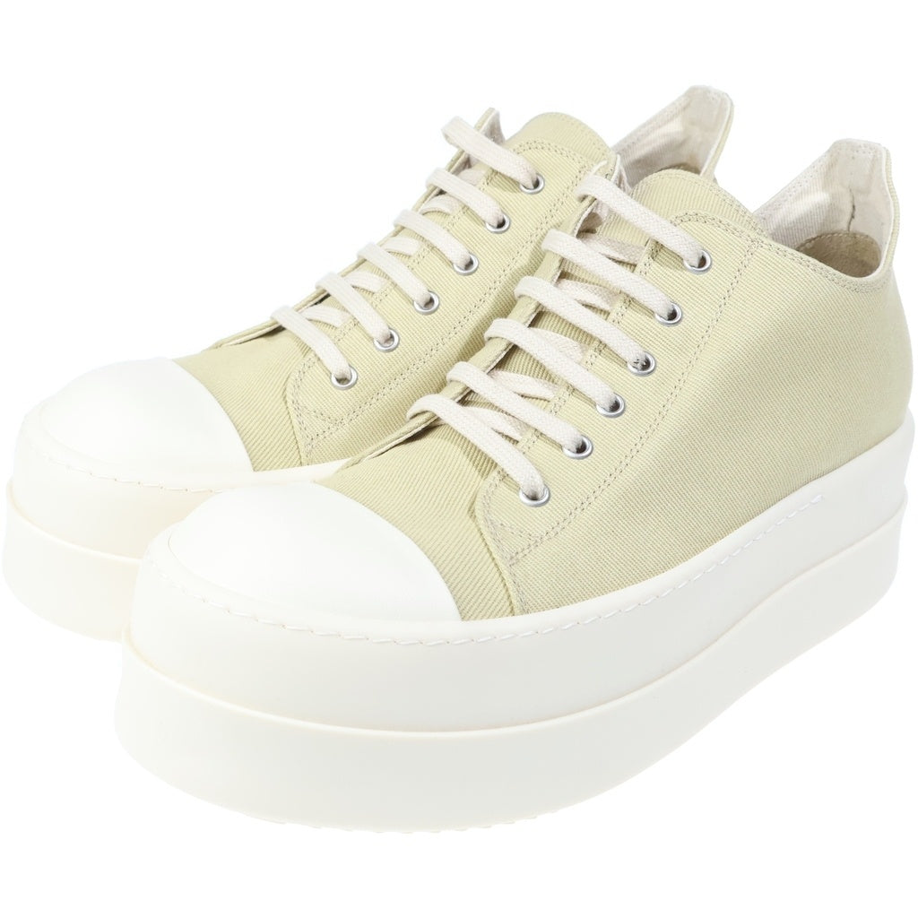 DRKSHDW(ダークシャドウ) DOUBLE BUMPER LOW SNEAKS ダブルバンパー キャンバスローカットスニーカー ベージュ DU01E3832-DO