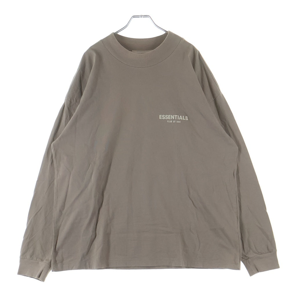 FEAR OF GOD ESSENTIALS(フィアオブゴッド エッセンシャルズ) L/S T-SHIRT フェルトロゴ 長袖Tシャツ ロンT ベージュ