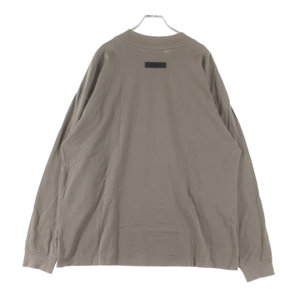 FEAR OF GOD ESSENTIALS(フィアオブゴッド エッセンシャルズ) L/S T-SHIRT フェルトロゴ 長袖Tシャツ ロンT ベージュ