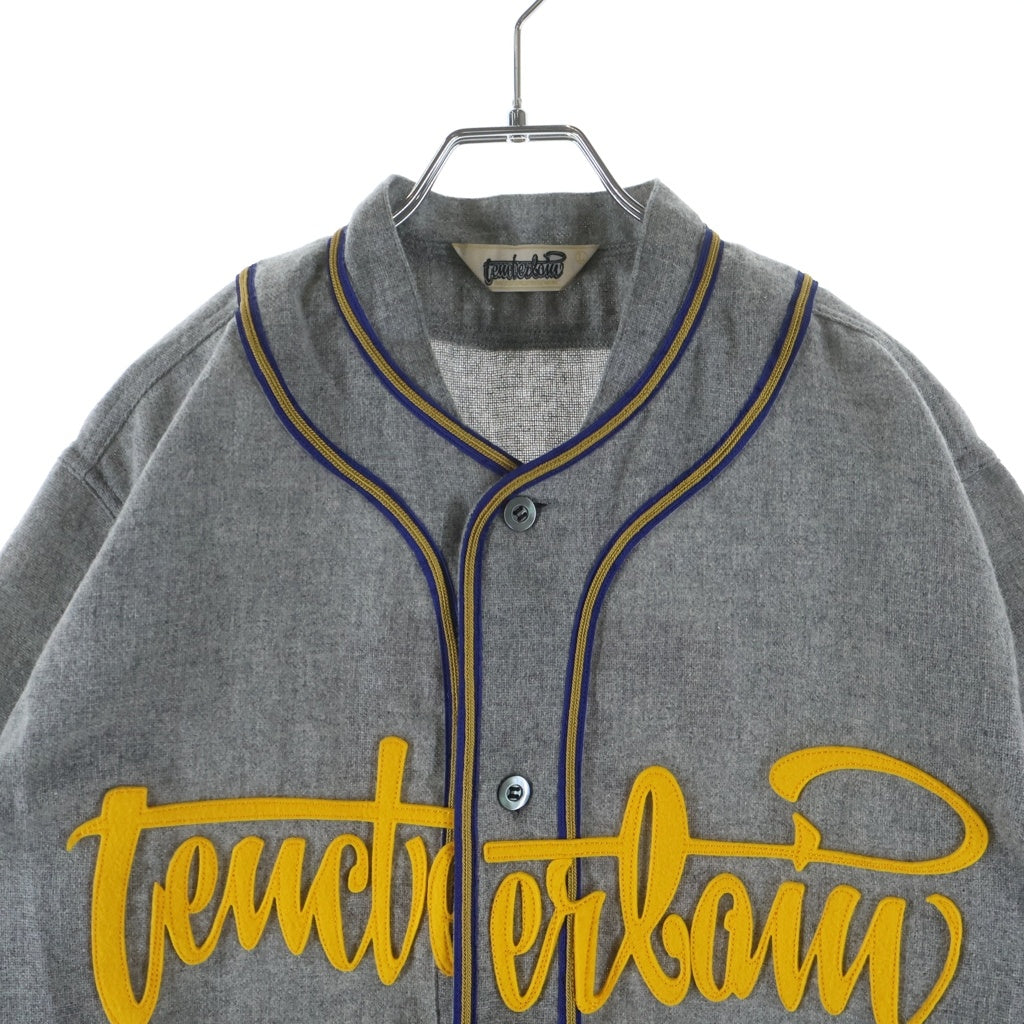 TENDERLOIN(テンダーロイン) T-BASEBALL SHT ウールアンゴラ 半袖ベースボールシャツ グレー