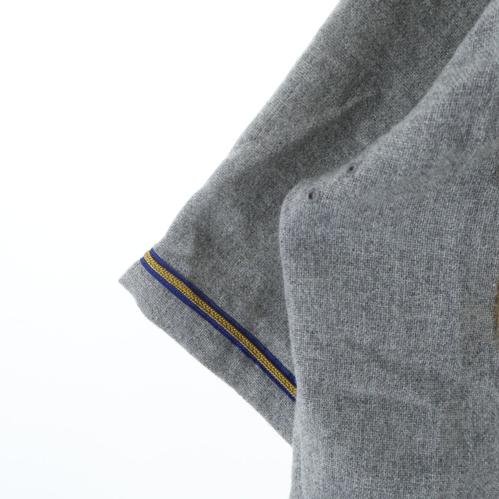 TENDERLOIN(テンダーロイン) T-BASEBALL SHT ウールアンゴラ 半袖ベースボールシャツ グレー