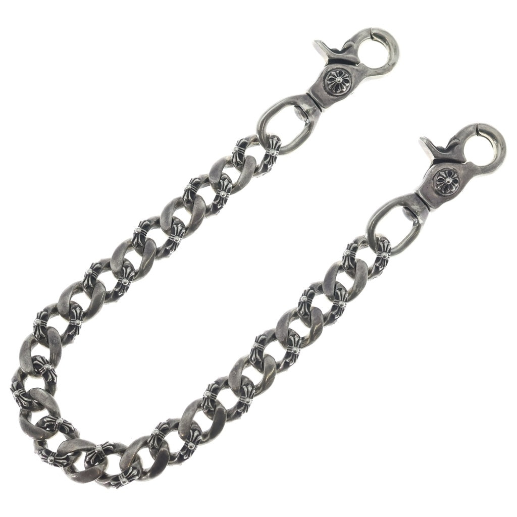 CHROME HEARTS(クロムハーツ) FANCY SHORT-T/2クリップショートファンシー ウォレットチェーン シルバー BCA077