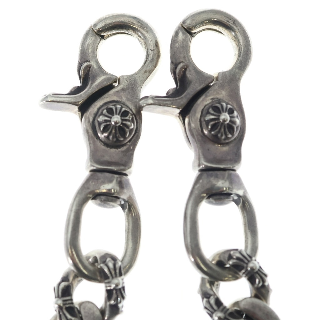 CHROME HEARTS(クロムハーツ) FANCY SHORT-T/2クリップショートファンシー ウォレットチェーン シルバー BCA077