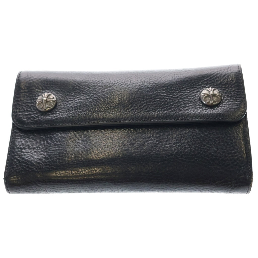 CHROME HEARTS(クロムハーツ) WAVE ウェーブ レザーウォレット 財布 ブラック