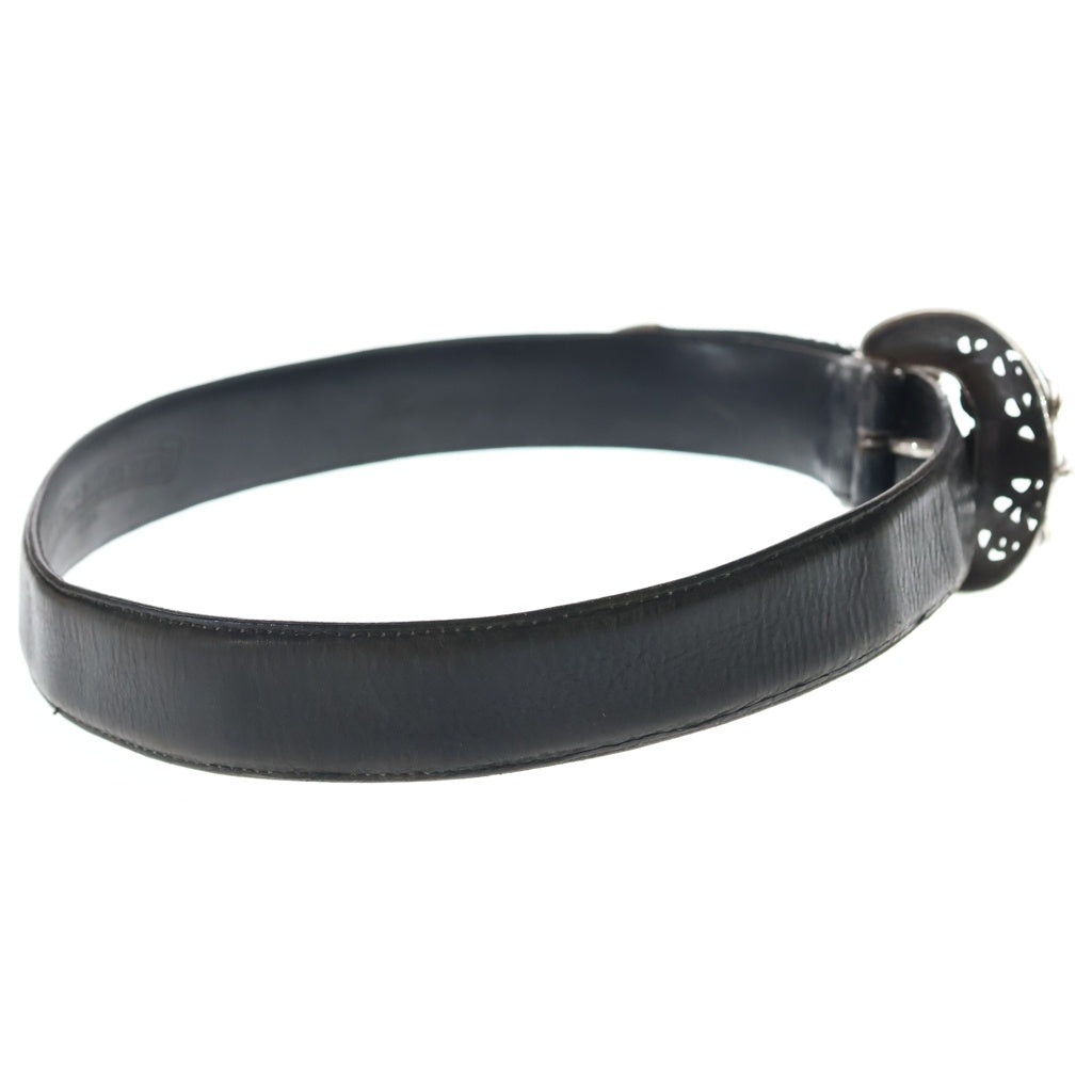 CHROME HEARTS(クロムハーツ) 1.5 3PC BLT TALON タロン レザーベルト ブラック/シルバー