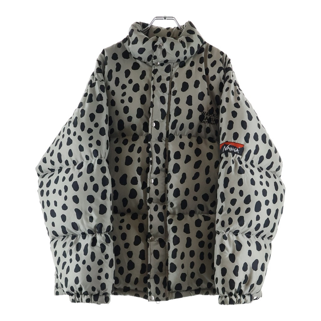 WACKO MARIA(ワコマリア) 24AW ×NANGA LEOPARD DOWN JACKET ナンガ レオパードダウンジャケット グレー