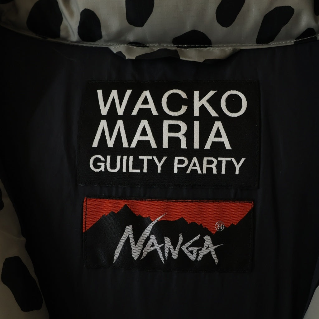 WACKO MARIA(ワコマリア) 24AW ×NANGA LEOPARD DOWN JACKET ナンガ レオパードダウンジャケット グレー