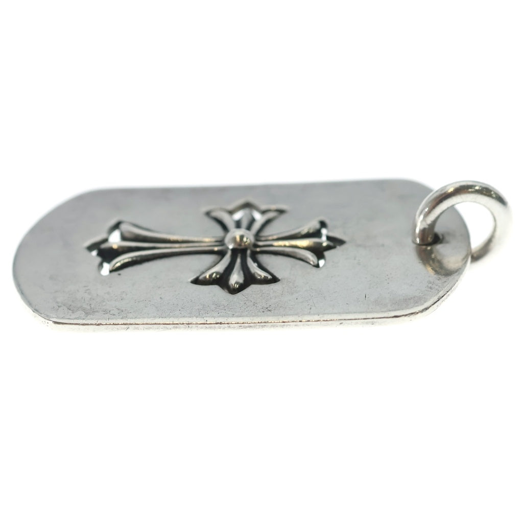 CHROME HEARTS(クロムハーツ) D TAG LRG TNY CRS カットアウトタイニークロス ラージドッグタグ ペンダントトップ シルバー