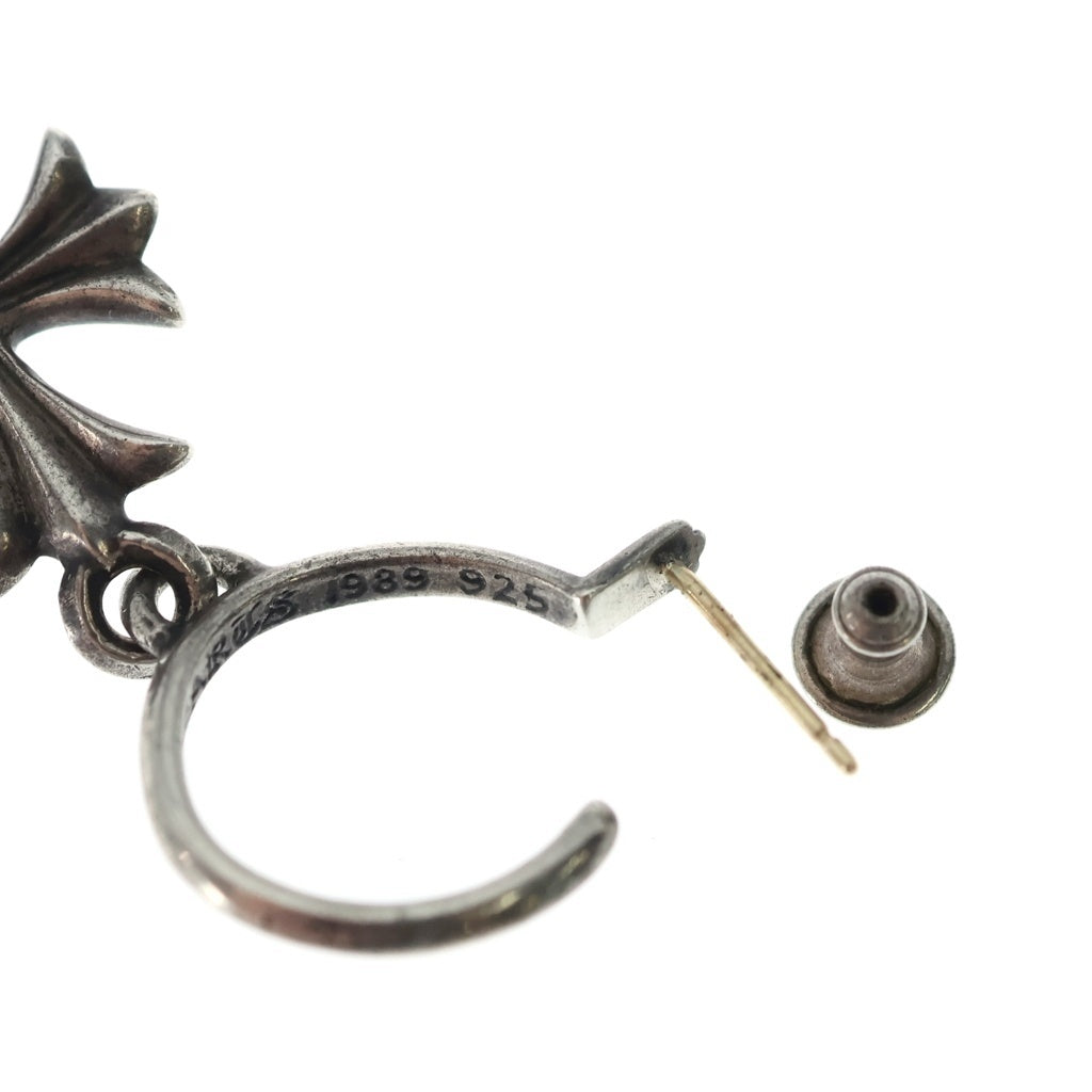 CHROME HEARTS(クロムハーツ) TINY CH CROSS タイニーCHクロス フープピアス シルバー BCA115