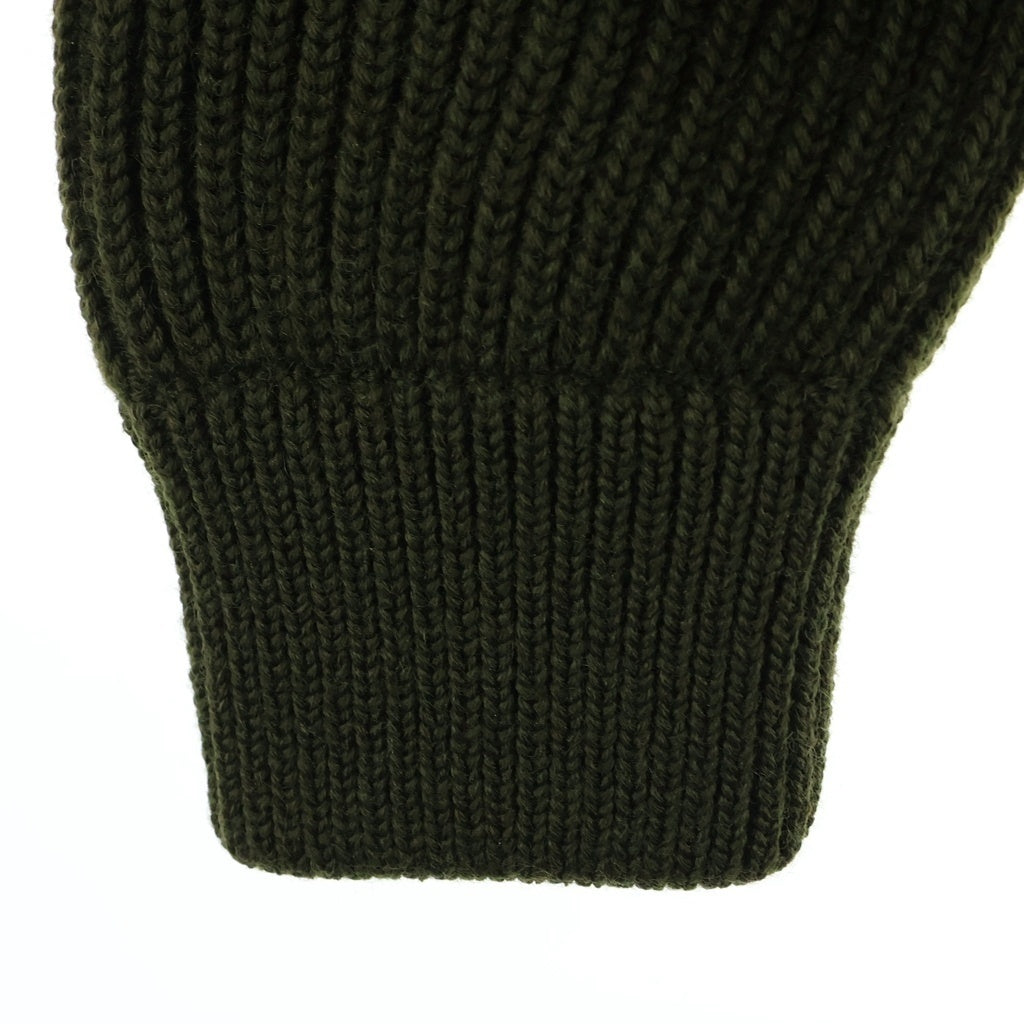 Maison Margiela(メゾンマルジェラ) 17AW Drivers Knit ドライバーズニット ジップアップウールニットセーター カーキ S50GP0087 S16019