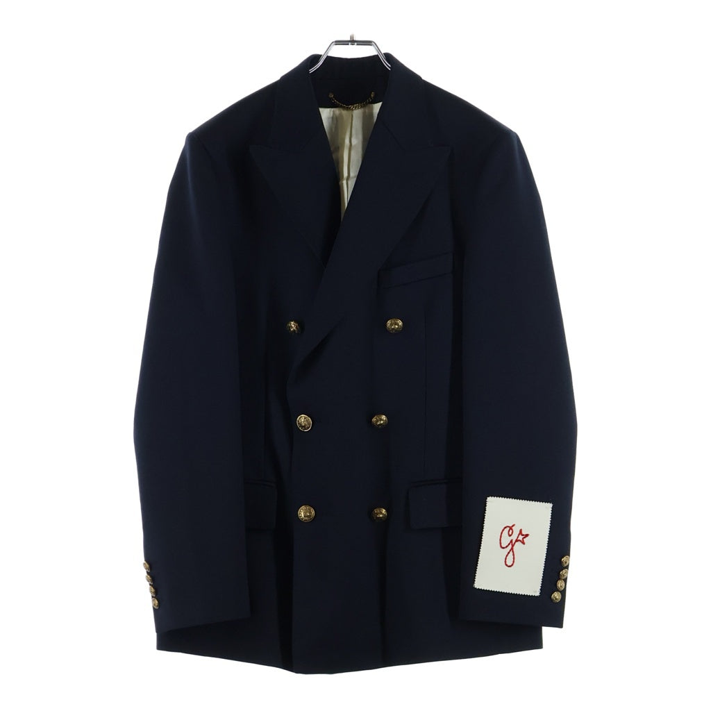 GOLDEN GOOSE DELUXE BRAND(ゴールデングースデラックスブランド) 6B Double Tailored Jacket ダブルブレスト テーラードジャケット ネイビー GMP00835