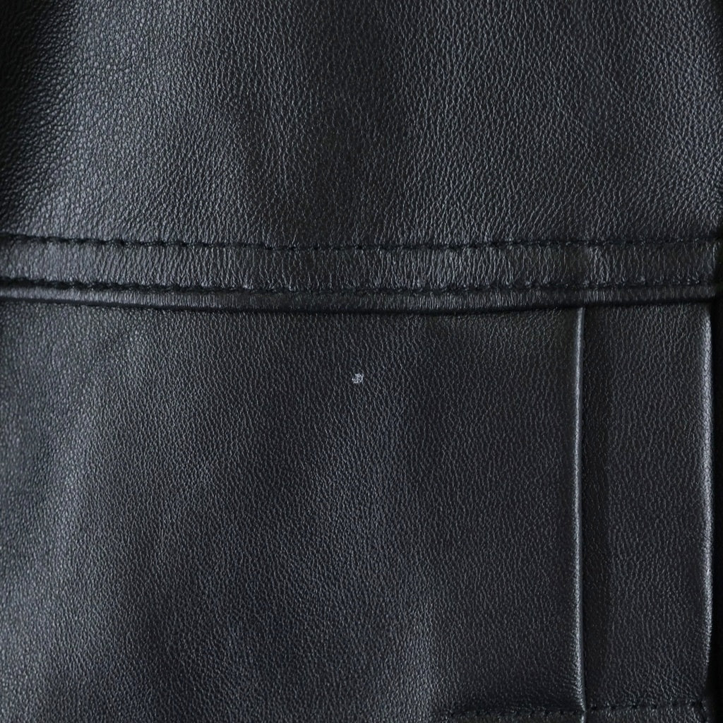 Levi's(リーバイス) PREMIUM BLACK TYPE2 TRUCKER LEATHER JACKET プレミアム タイプ2 レザートラッカージャケット ブラック PC9-005ZA-0000