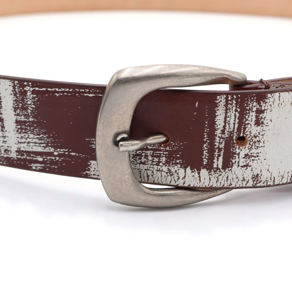 Maison Margiela(メゾンマルジェラ) Leather Belt レザーベルト ブラウン