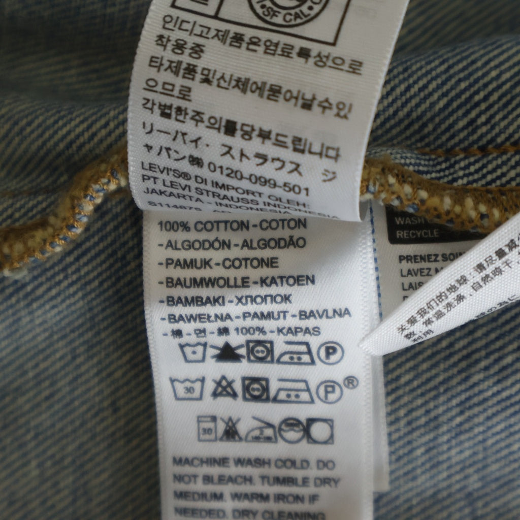 DENIM TEARS(デニムティアーズ) ×Levi's Denim Jacket リーバイス 花柄デニムジャケット インディゴ PC9-A2318-0003