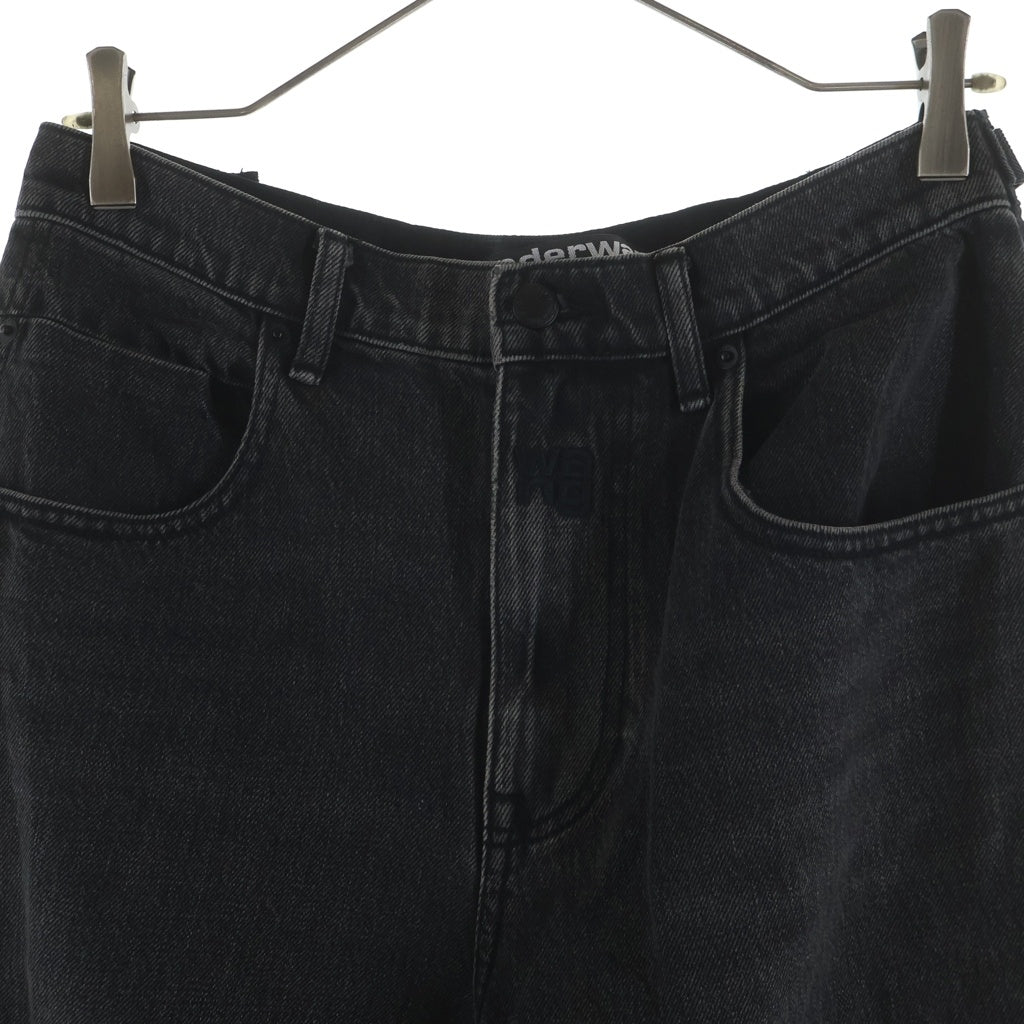 ALEXANDER WANG(アレキサンダーワン) Denim Nylon Pants ナイロン切替 デニムパンツ グレー