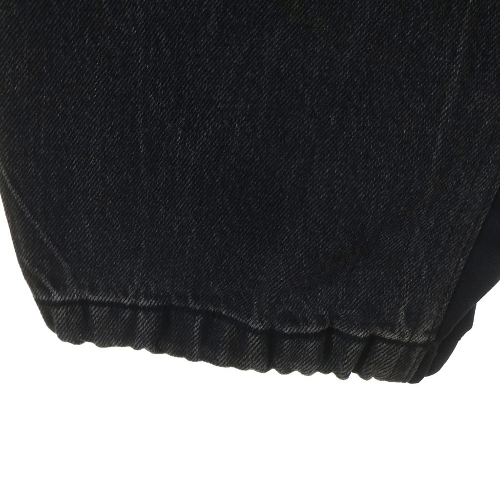 ALEXANDER WANG(アレキサンダーワン) Denim Nylon Pants ナイロン切替 デニムパンツ グレー